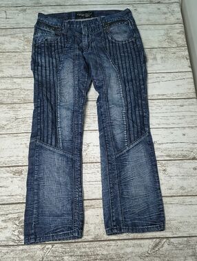 Victorious Y2K Grunge Dark Wash Jeans Men Size 36 X 32